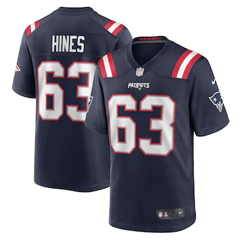 mens nike chasen hines navy new england patriots game playe